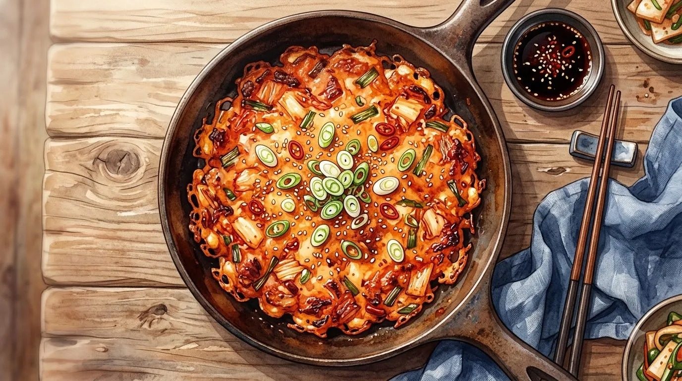 김치전 레시피 바삭하게 부치는 황금 비율과 불 조절 꿀팁